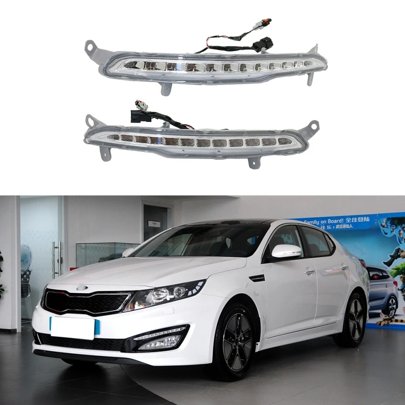 Car Left Front LED Daytime Running Light DRL Signal Light for KIA K5 Optima 2010-2013 922072T100 922082T100