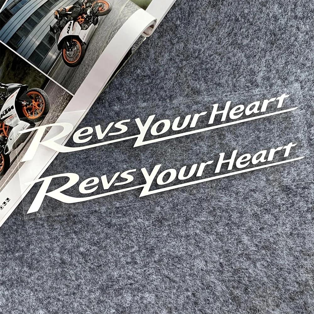 1 szt. Naklejki na motocykl Revs Your Heart, wodoodporne naklejki na karoserię motocykla do YAMAHA YZF-R1 Ténéré 700 XMAX R3 MT-01 03 07 09 10