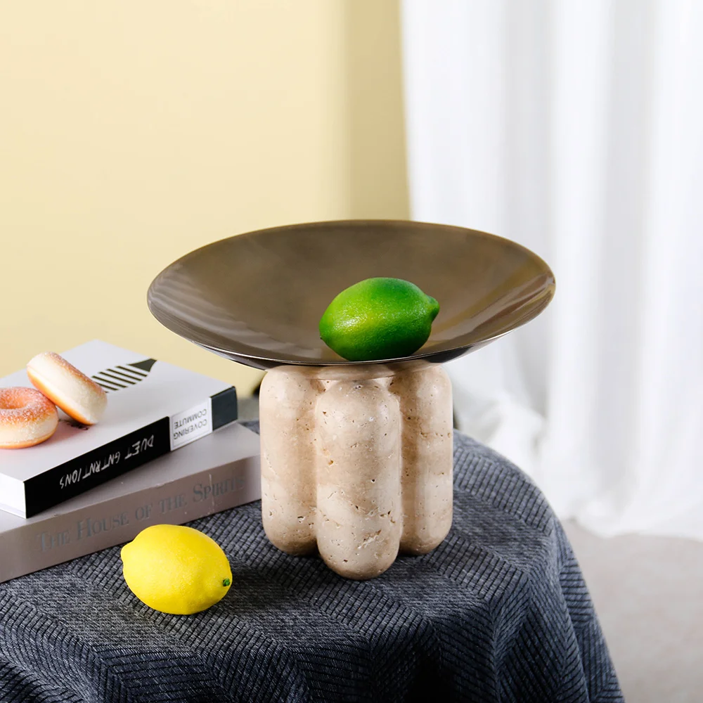 Classic Arab Style Gold Metal Marble Chocolate Tray For Home Decor & Ramadan & Wedding Dessert Serving Or Hotel Project