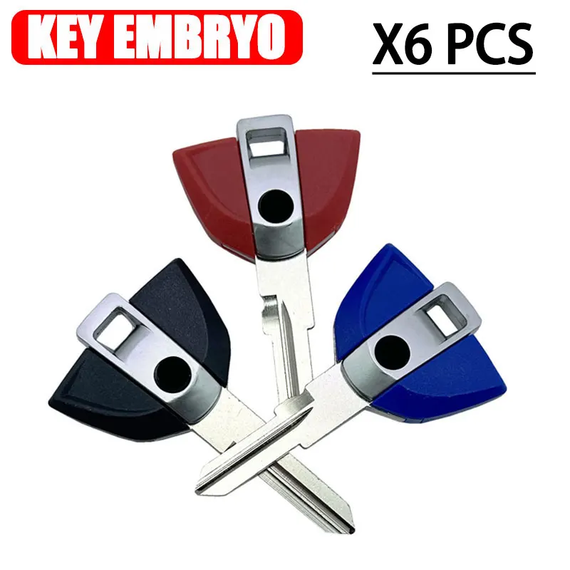 6 PCS For BMW C600 Sport C650GT G310R G310GS C1-200 C1 F650 F650GS F800GS  Motorcycle Parts Blank Key Uncut Blade Embryo keys