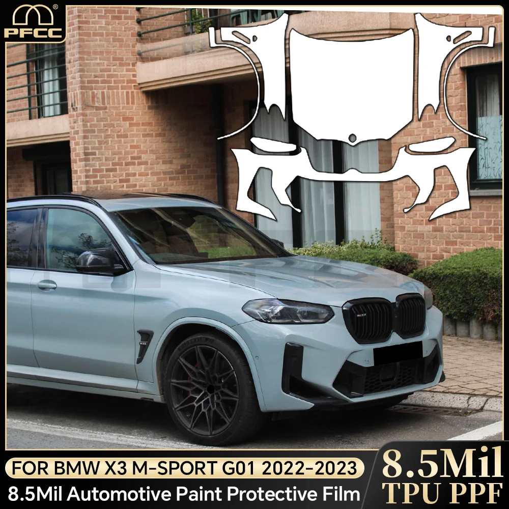 

For BMW X3 M SPORT M G01 2022 2023 TPU Paint Protection Film Anti-Scratch Car Body Clear Bra Pre-cut PPF Resistant Invisible Kit