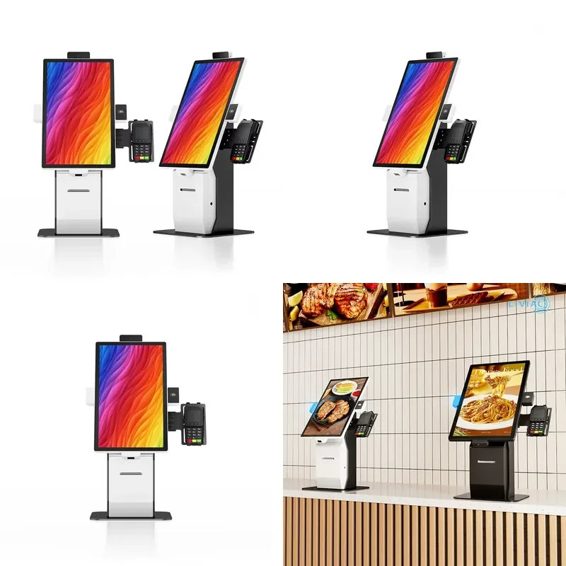 for Desktop 15.6 21.5 23.8 Inch Optional System 11 Touch Screen Self Order Machine Interactive Self Pay Kiosk