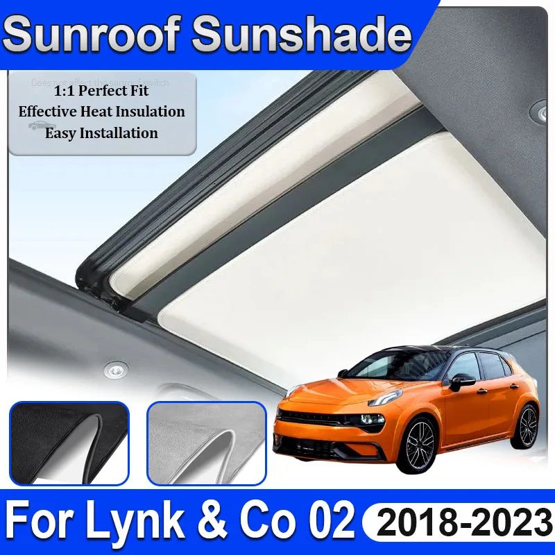 Car Sunroof Sunshade For Lynk Co 02 Accessories 2018~2023 CC11 MK1 Electrostatic Adsorption Anti UV Auto Interior Shades Shield