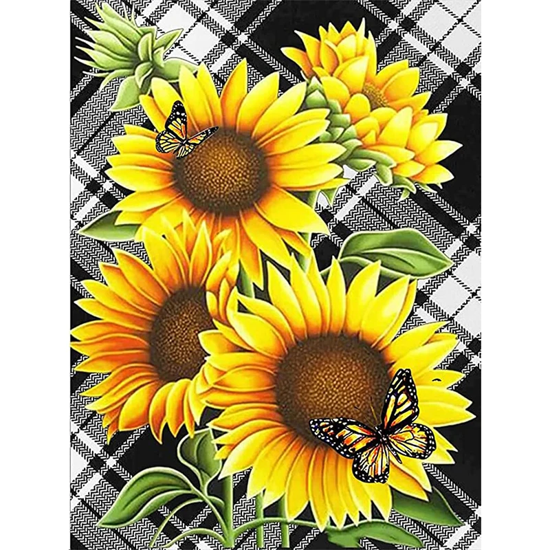 

Diy Diamond Painting Sunflower Rhinestones Pictures Mosaic Diamond Embroidery Sale Flower Cross Stitch Kits Art Home Decoration
