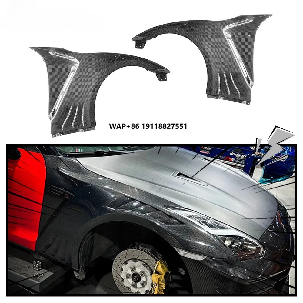 

GTR R35 2024 Top Secret Style Dry Carbon Fiber Fender for R35 GTR 2008-2026