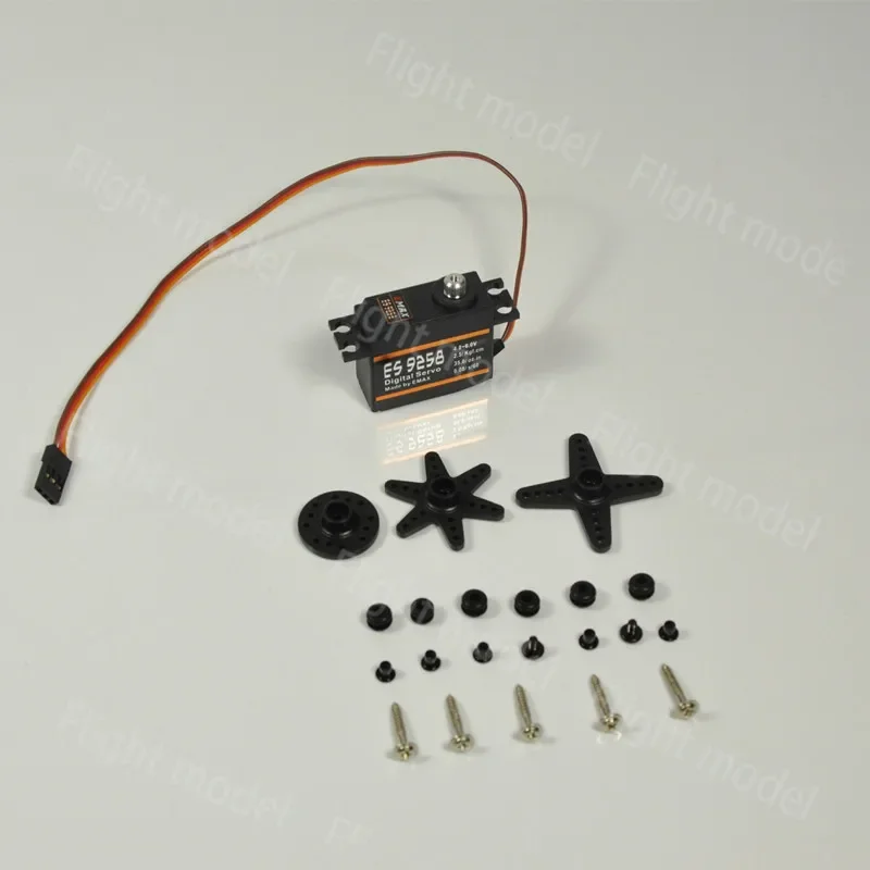 

Модель EMAX ES9258 RC с металлической шестерней, цифровой сервопривод 27 г/3 кг/0,50 сек для 450 вертолетов, хвост ротора