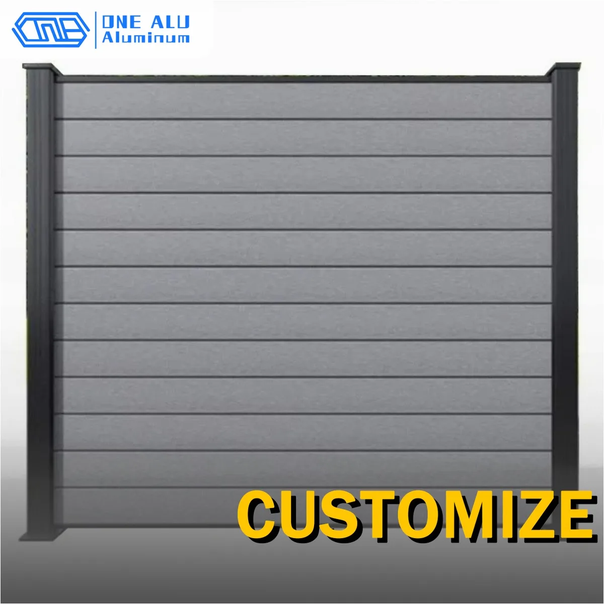 Outdoor Wood Plastic Composite WPC Fence Garden Fence Panels 1800*1800 Made in China Easy to Assemble Environmentally Friendly