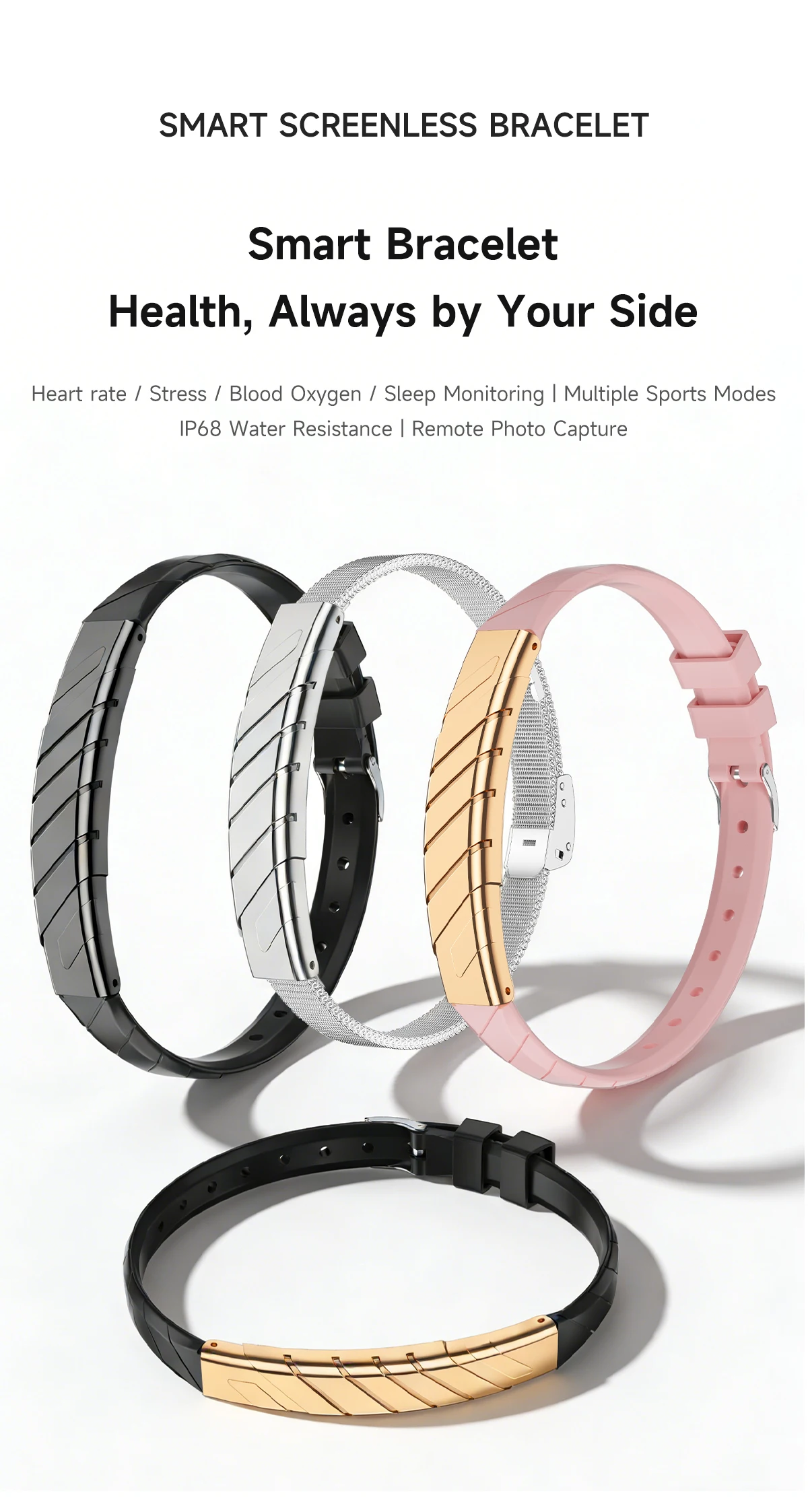 2026 Women Smart Bracelet With Heart Rate Monitor Activity Fitness Tracker Sports Wristband Waterproof Smart Watch Men Smartband