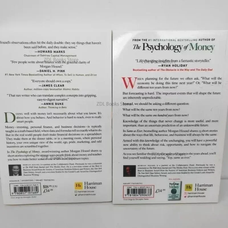 1 Książka autorstwa Morgan Housel Psychologia pieniędzy i tak samo jak w historii Książka w języku angielskim w miękkiej oprawie