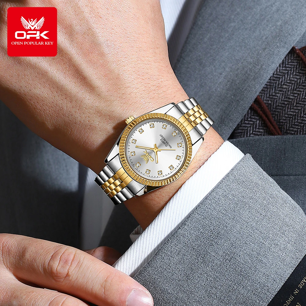 Men's Zircon Scale Waterproof Automatic Watch