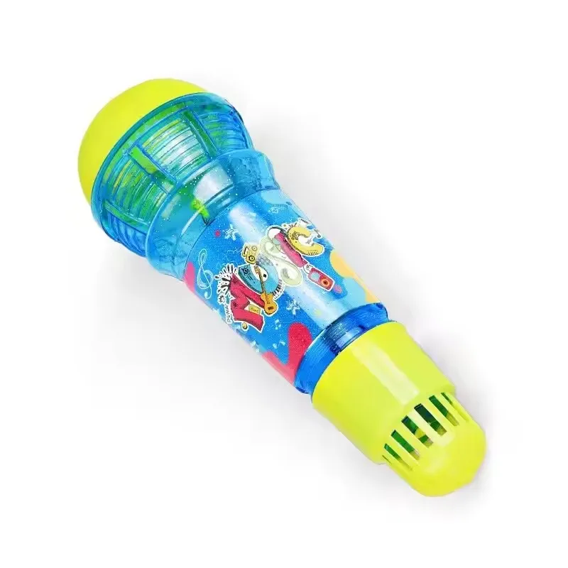 Microfono eco grande da 24 cm Microfono eco fisico per bambini Giocattolo di canto Musica Illuminazione Pratica di produzione eco