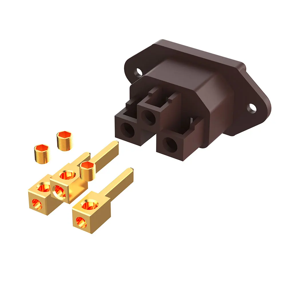 Monosaudio IC72 Stromstecker AC-Steckeradapter Elektrisches Netzkabel Einlassbuchse Anschluss Rhodium-Gold-Beschichtet – Detail 9