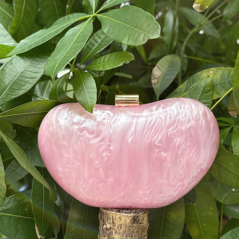 

Весенне-летняя модная стильная акриловая глянцевая сумка-клатч для ужина, сумка через плечо с гусиным яйцом, персонализированная сумка-мессенджер