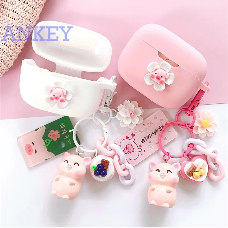 for Jabra Elite 3 / Elite2 / 85T 75T Active Case Protective Cute Pink Cartoon Cover Earphone Shell Accessories TWS Headphone