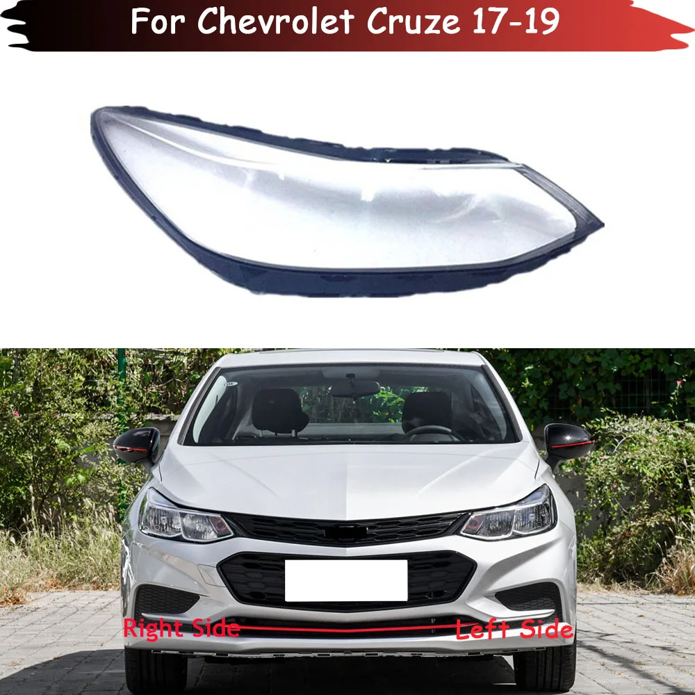 

For Chevrolet Cruze 2017 2018 2019 Front Headlight Cover Transparent Shade Lampshade Headlamp Shell Lens Plexiglass