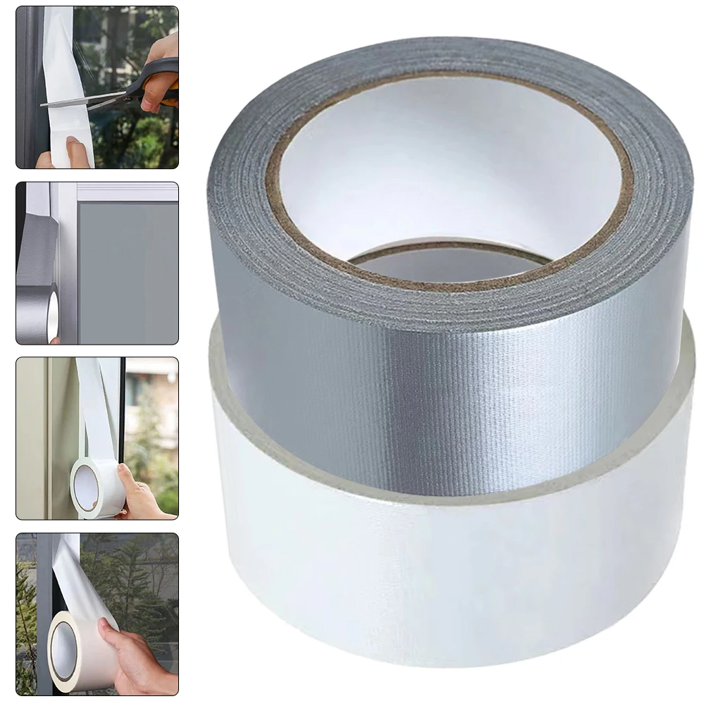 2 Rolls Windproof Tape Window Glue Duct Heavy Duty Waterproof Windowsill Sealing Carpet