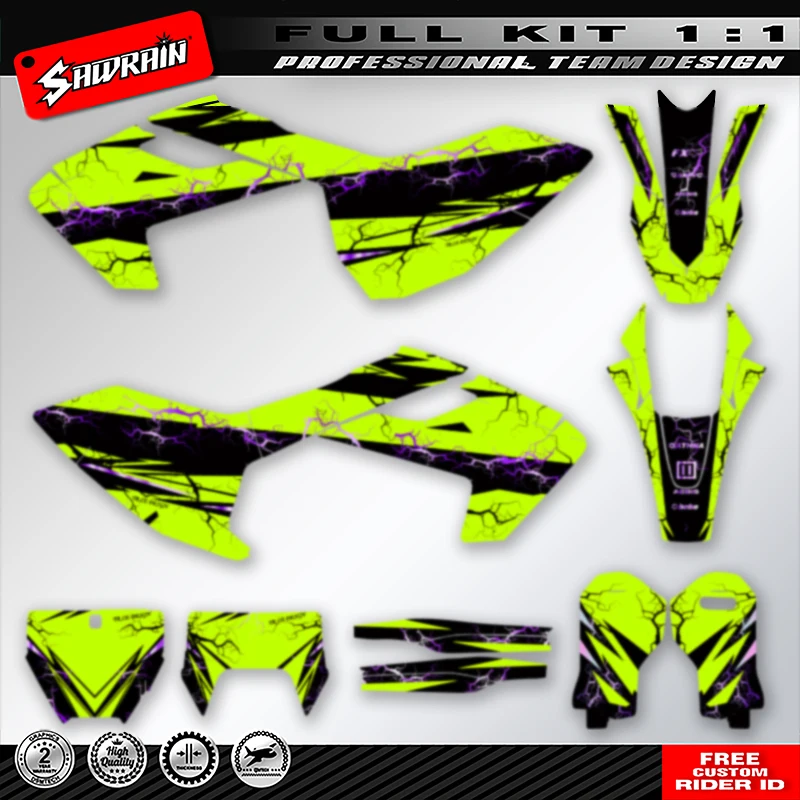 Sawrain Custom Motorcycle Graphics Decals Stickers Kit For Husqvarna TC FC TX FX FS 2016 2017 2018 TE FE 2017 2018 2019