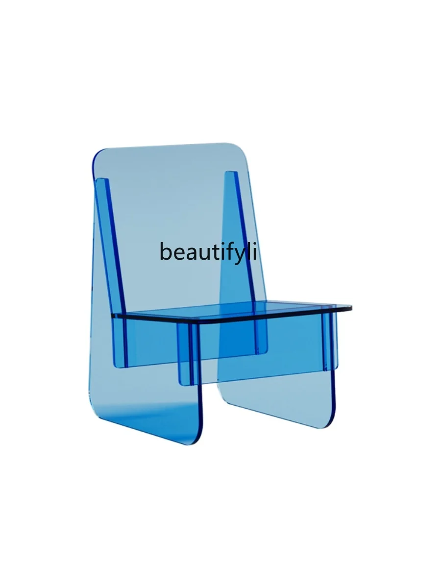 Acrylic environmentally friendly small stool household bathroom low stool kindergarten manual learning area backrest chair