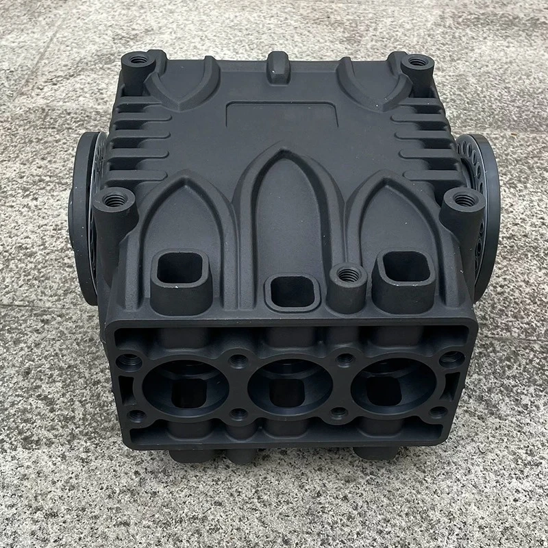 Special high-pressure pump for automatic car washing machines at gas stations - three-plunger high-flow booster pump