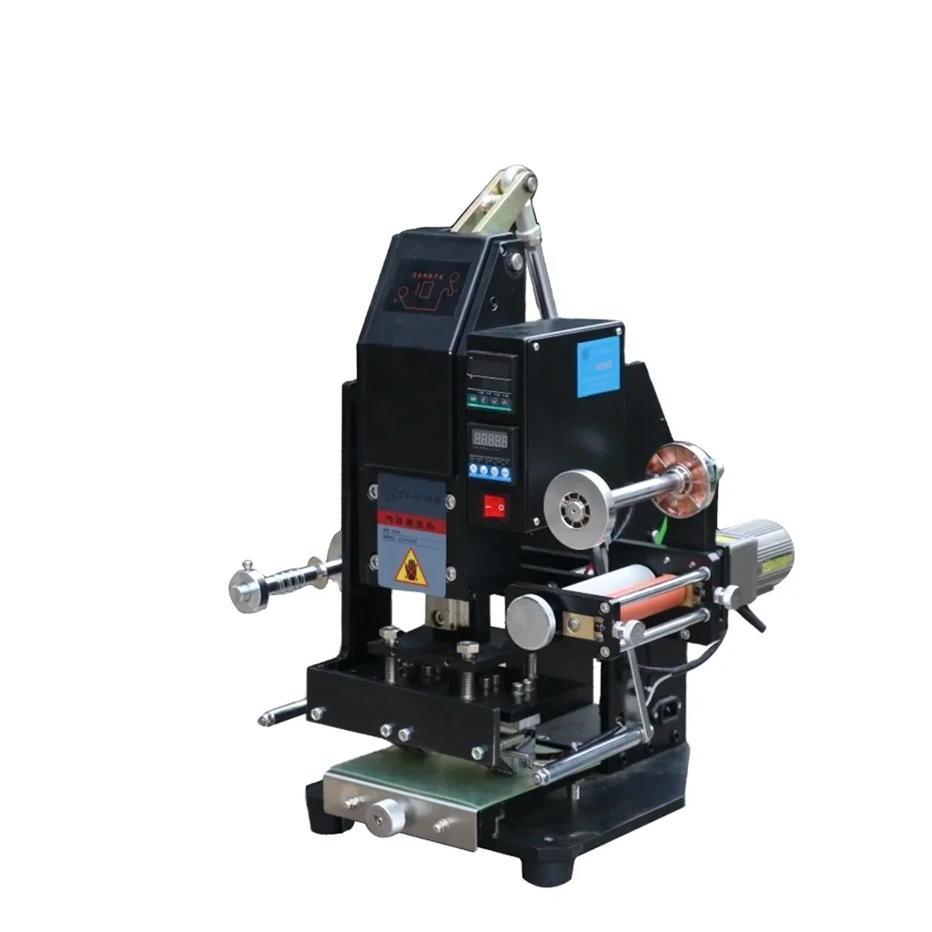 

Digital Hot Foil Stamping Machine Case New Product 2020 Wood Provided Coding Machine Pneumatic PLC CE Certificate Semi-automatic