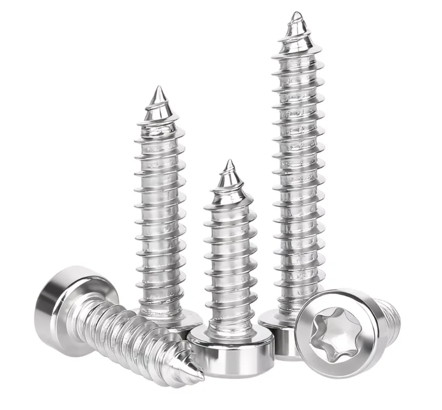 

200 шт. саморезов из нержавеющей стали с тонкой головкой Torx M2 M2.6 M3 M3.5 M4 M5 M6 M8