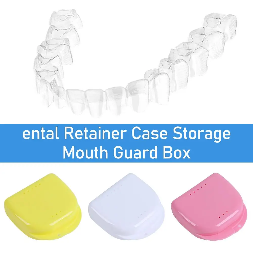 Dental Retainer Case Storage Mouth Guard Box Denture Tray Teeth Retainer Storage Box Braces Retainer Case