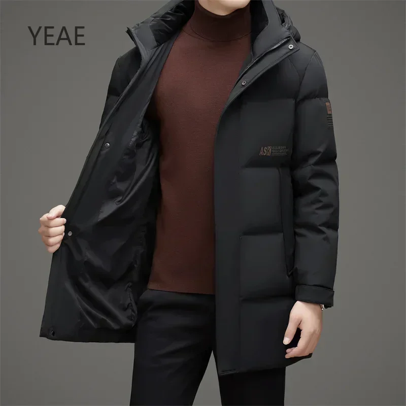

YEAE Длинный пуховик Мужская утка Мужская подкладка Дизайнерская одежда Мужская роскошная мужская куртка с подкладкой Теплая мужская зимняя куртка Повседневная мужская мешок