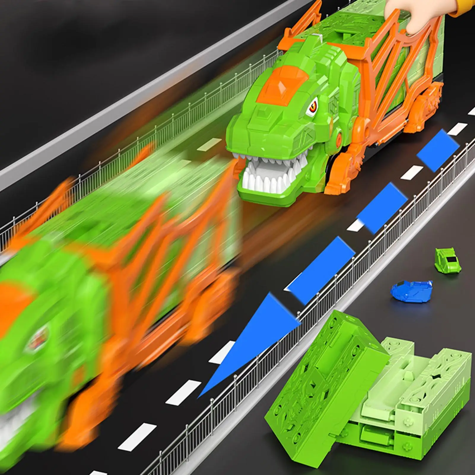 Dinosaur Race Track Toys Educational Interactive Vehicle Playset Race Tracks Dinosaur Toys For Kids Boys Preschool Indoor