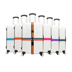 Adjustable Luggage Strap 1 Pcs Packing Belt Travel Essential Accessories Suitcase Supplies Fixed Belt Cross Fixed Suitcase Strap
