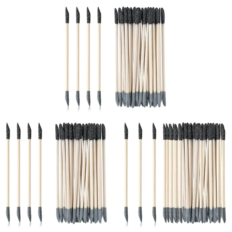 20/30/60PCS Double Head Fine Detail Sanding Sticks for Wood and Plastic Model Polishing Craft Sanding Tools 150/280 Grit R3MF