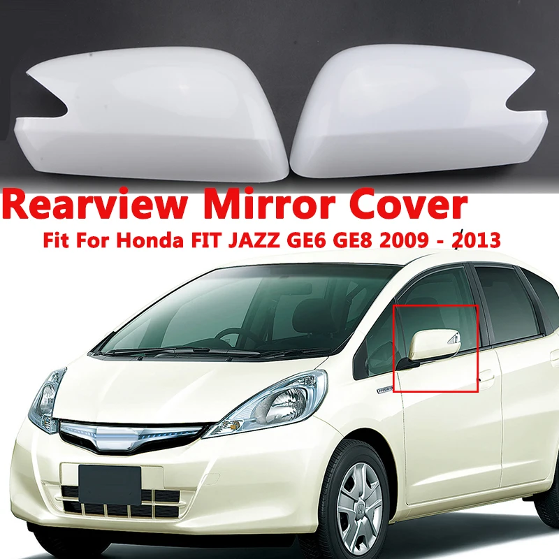 

Rhyming Rearview Mirror Housing Side Mirror Cover With Signal Lamp Hole Fit For Honda FIT JAZZ GE6 GE8 2009-2013 Car Accessories