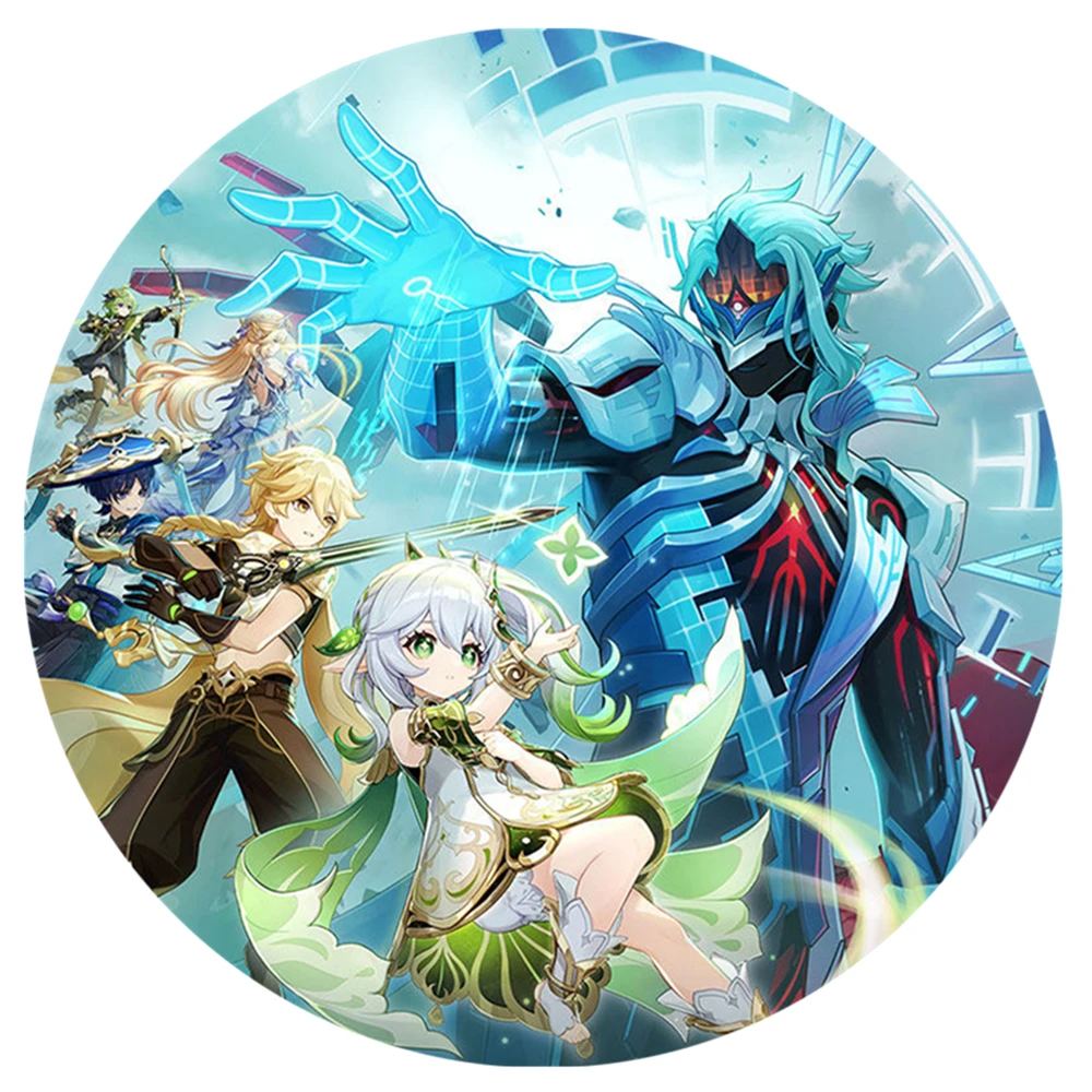 58mm Game Genshin Impact‌ Void Ashes of the Past Varka Nahida Cosplay COSTUME Badge Pin SPTE Tinplate Brooch﻿ Prop Xmas Gilf