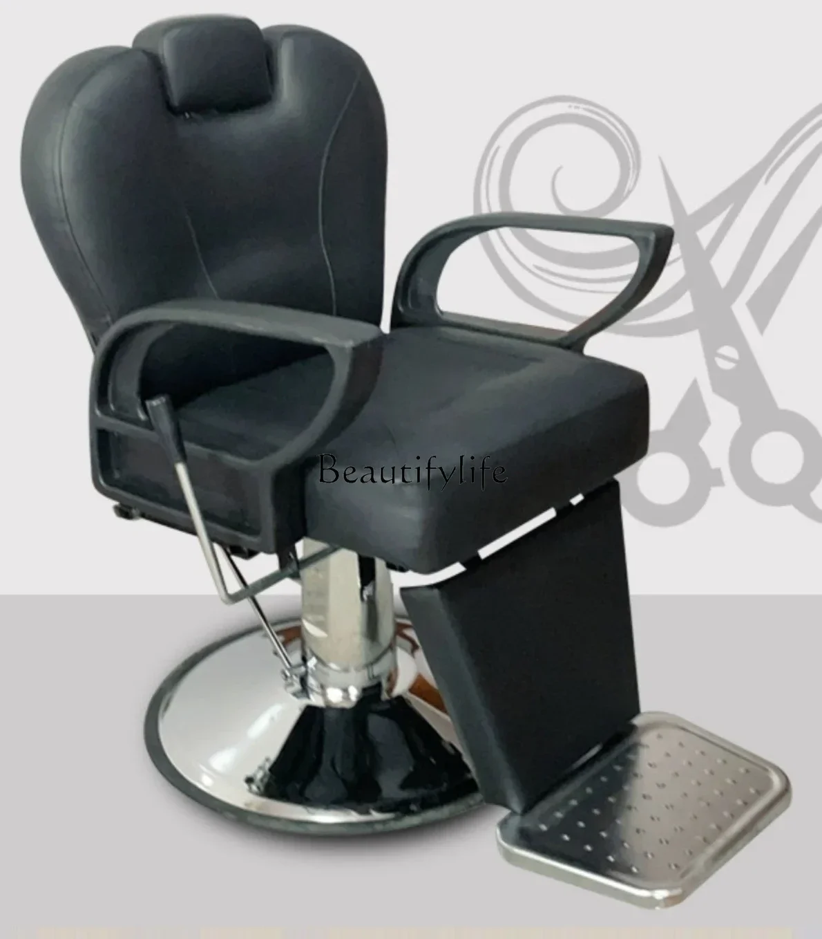 Lifting and Falling Barber Shop Old-Fashioned Shaving Beard Oil Head Chair Hot Dyeing Scissors Hairdressing Chair