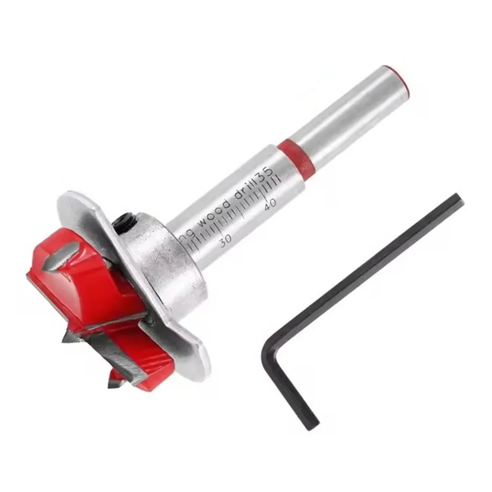 

Сверло для позиционирования отверстий в петлях, регулируемое твердосплавное сверло 35 мм с плоским крылом, дырокол для петель для деревообработки, детали электроинструмента