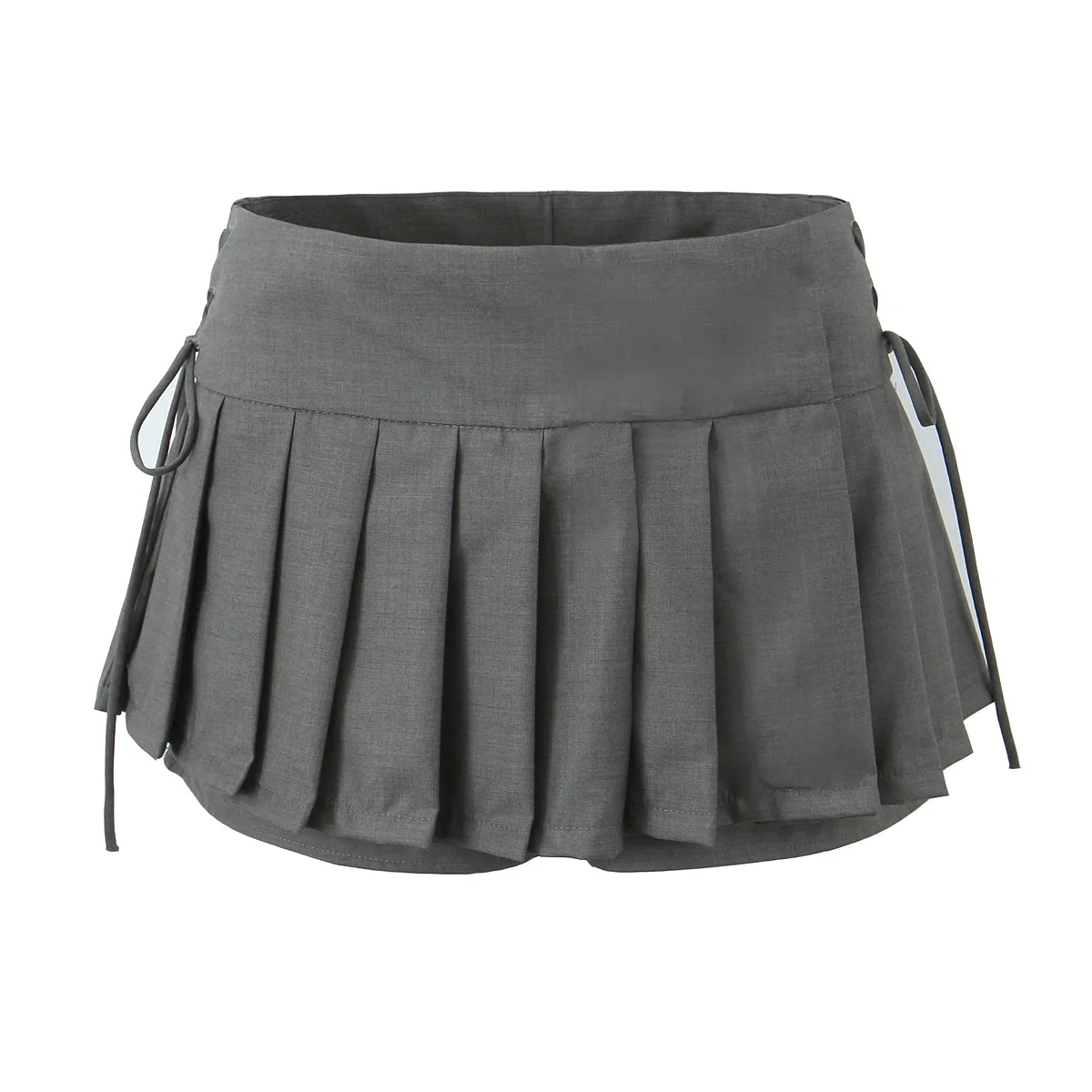 ummer clothes women 2024 korean fashion pleated skirts for woman tennis skirt mini black side lace up kawaii skirts with shorts