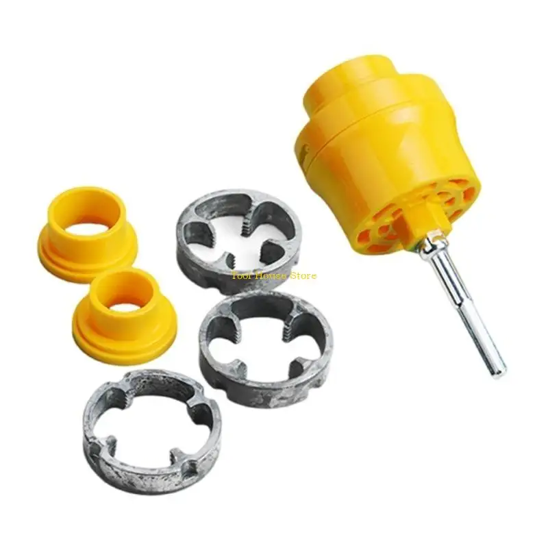 

PVC Thread Maker Tool Pipe Threader Plumbing Tool Pipe Threader Set With 3/4 1inch Dies Plastic Pipe Tap
