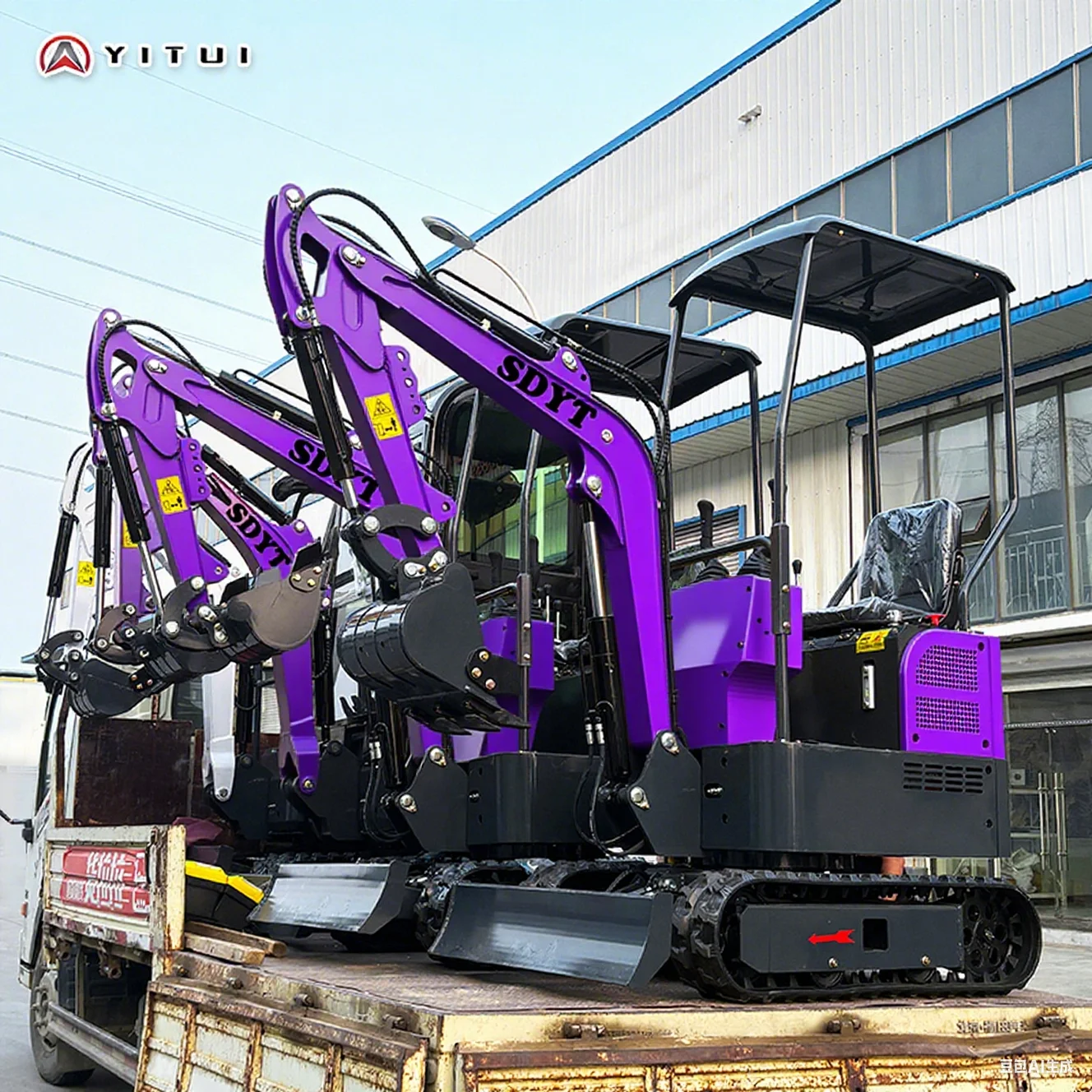 A fazenda da miniescavadeira de esteira utiliza multiferramentas Ce Epa Euro 5 Kubota motor personalizado 1,5 2,0 toneladas miniescavadeira