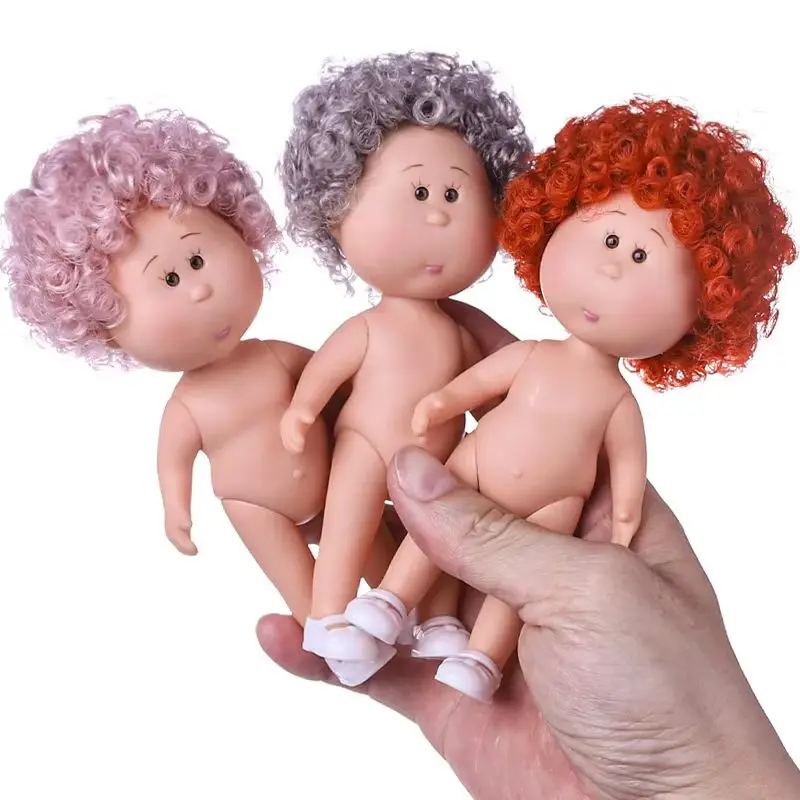 

14cm / 5.5 Inch "Potato Doll" Mia Naked Doll – Mini BJD Blank Canvas for Handmade Repaint, Collectible Art Doll