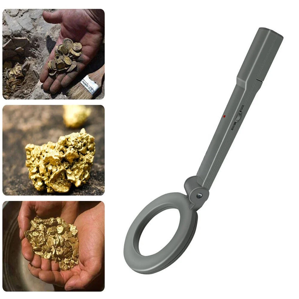 Detector de metales portátil plegable de mano posicionamiento de metales de alta sensibilidad (sin batería)