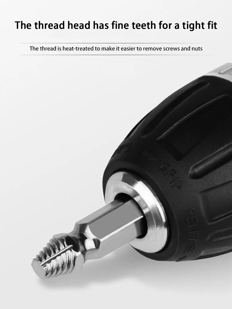 Damaged Screw Extractor Set HSS Drill Bit Stripped Broken Remover Small Easily Quickly Take Out Kit Demolition Power Tools 2026