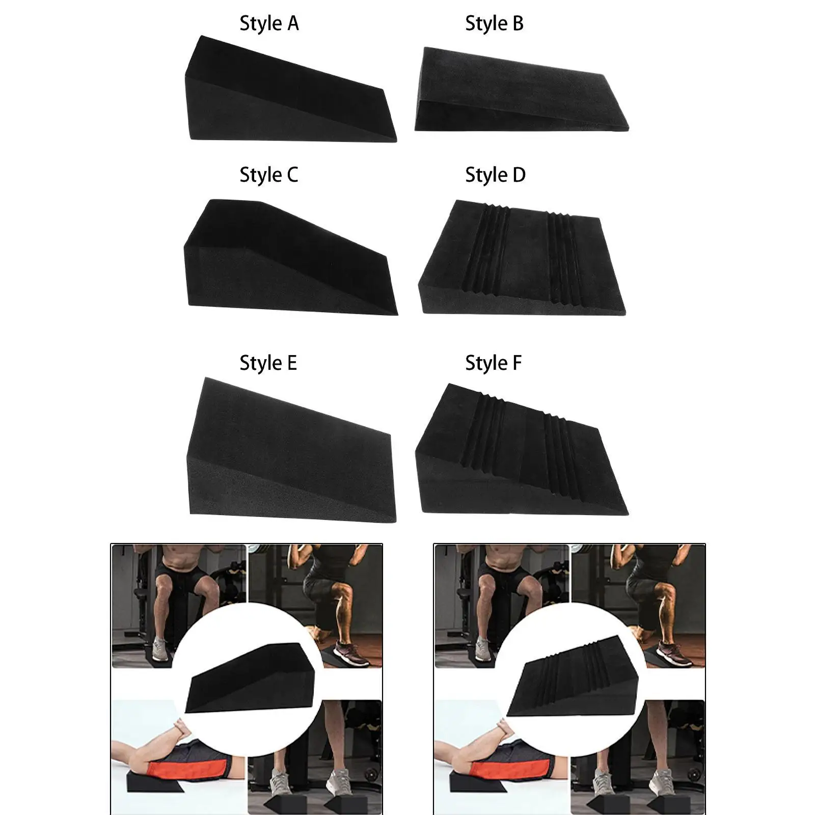 Yoga Foam Wedge Anti Slip Heel Elevated Wrist Back Support Squat Wedge Incline Block for Pilate Home Gym Practice Fitness