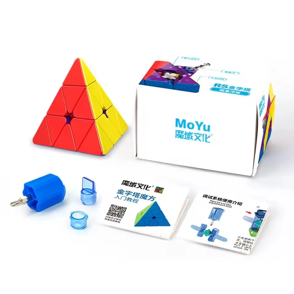 MOYU RS Pyraminx Magnetische Magic Speed Cube RS M Maglev Professionele Fidget Speelgoed RS M Piramide Kubus Cubo Magico Puzzel