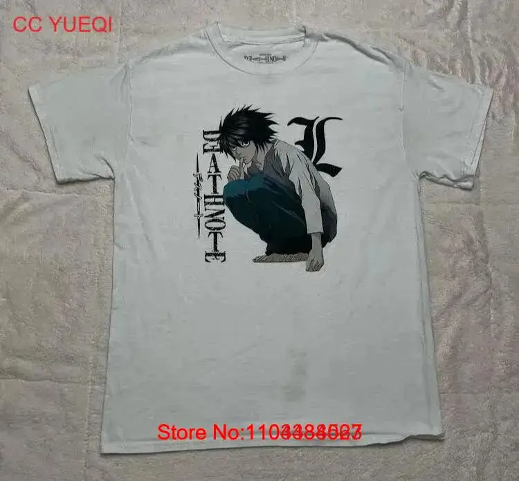 Death Note T Shirt Medium Japanese Anime Manga L Lawliet Consulting Detective long or short sleeves