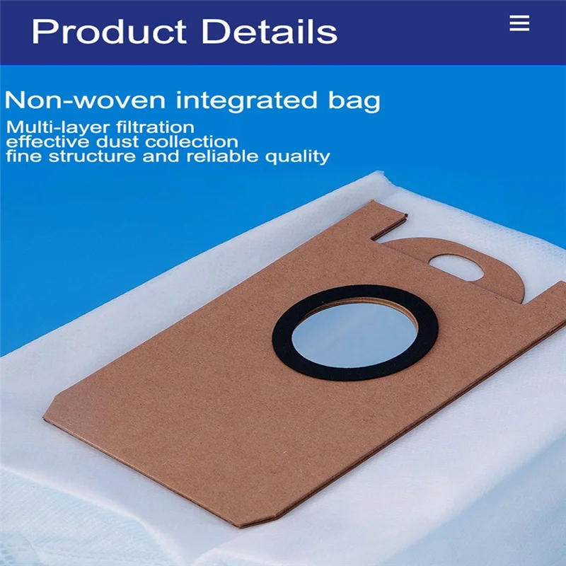 -ESTR 12-teiliger Staubbeutel für Ihome Autovac Nova Ihome Nova Pro/Nova S1 Pro Staubsaugerzubehör Essential Staubsaugerzubehör