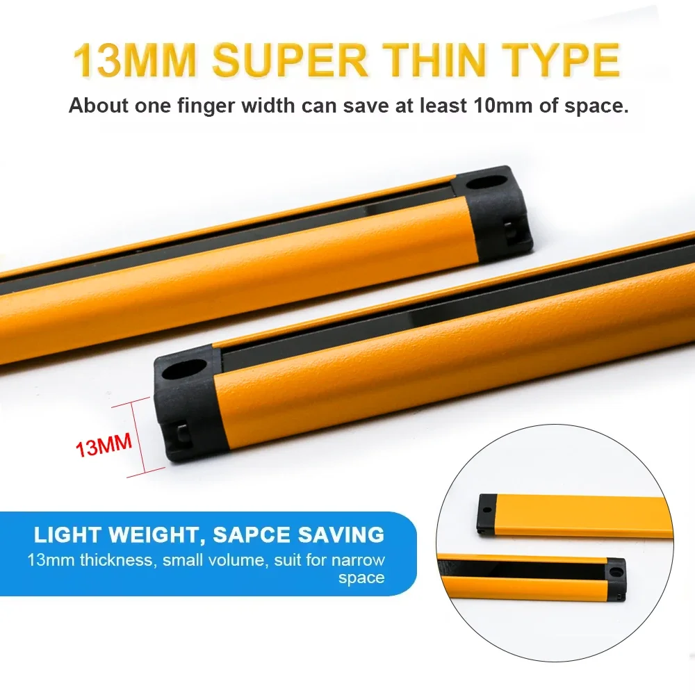 Zasłony światłowodowe bezpieczeństwa 14X28 RC/H4014-4022, odległość wykrywania 0,2-3m, super cienki ochraniacz z siatką do wąskich przestrzeni.