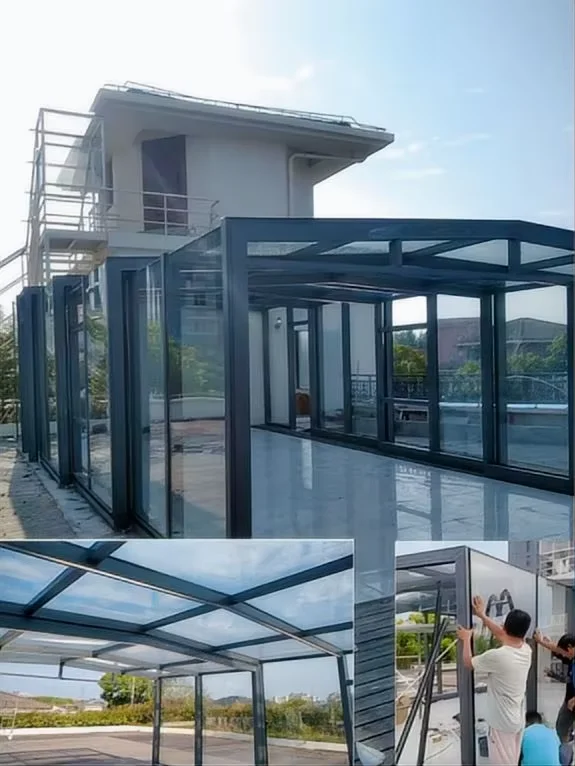 Any Size Custom Steel Frame Retractable Foldable Carport Home Durable Waterproof Sun Shade Car Garage Outdoor Patio Vehicle Tuf