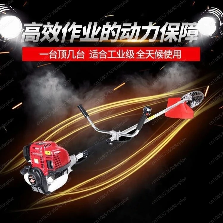 GX35 backpack weed wacker 4 strokes grass trimmer yard with 2 rods Lawn Mower Multi-function Brush cutter High power