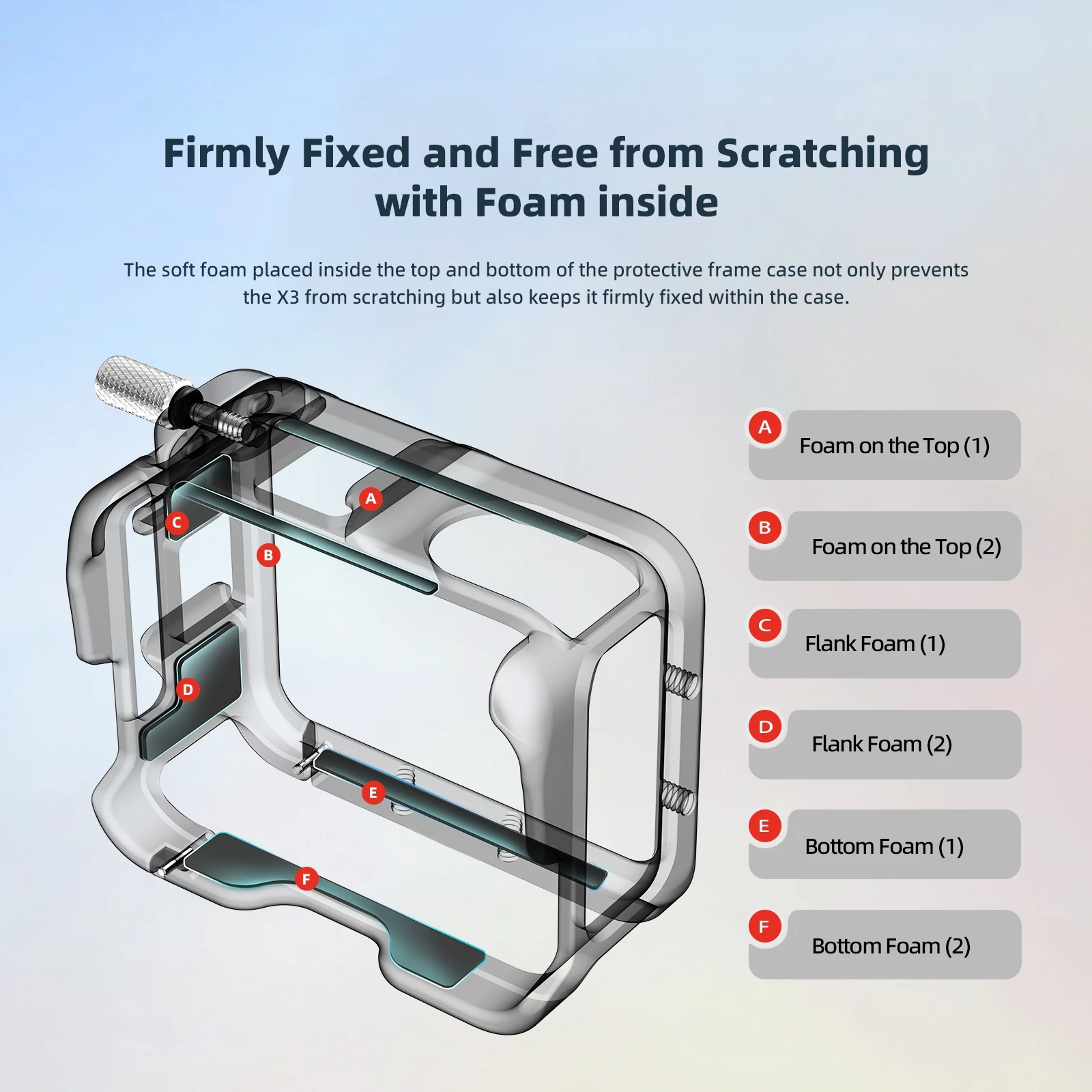 Etui ochronne na Insta360 GO 3 metalowe klatka dla królika do Insta360 360 GO 3 akcesoria ochronne