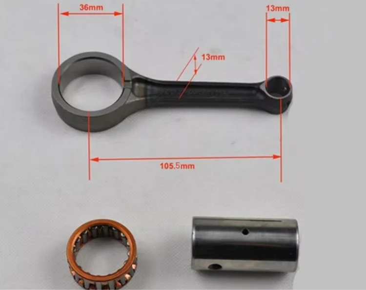 Motorcycle crankshaft assembly power king CG150 connecting rod assembly three piece crankshaft connecting rod