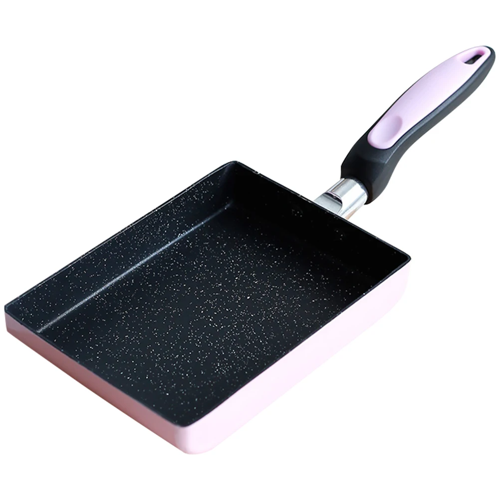 

1pc Non-Stick Pan Square Frying Skillet Multi-Function Aluminum Alloy Egg Omelette Tamagoyaki Pan Portable Cookware For Camping